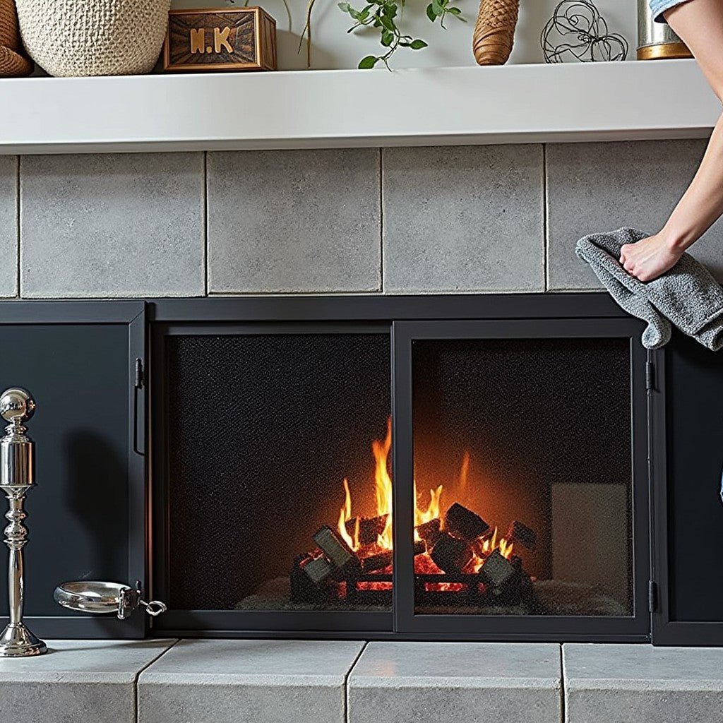 How to Clean Fireplace Doors: Aluminum, Steel, Iron & Glass: Simple cleaning tips for aluminum and glass fireplace doors