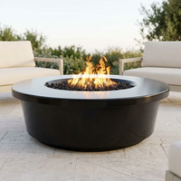 The Outdoor Plus 48" Tempe Fire Pit — Powder Coat — patio view
