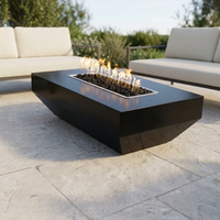 The Outdoor Plus 48" Moderno Fire Pit — Powder Coat — patio view