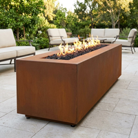 The Outdoor Plus 72" Pismo Fire Pit — Corten Steel — alternate view