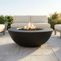 The Outdoor Plus 48" Sedona Fire Pit — Wide Ledge — GFRC — Match Lit w/ Flame Sense — alternate view