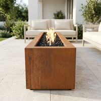 The Outdoor Plus 72" Eaves Fire Pit — Corten Steel — alternate view