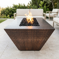 The Outdoor Plus 48" Atlantic Fire Pit — 24" Tall — Hammered Copper — alternate view