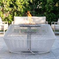 The Outdoor Plus 48-Inch Cesto Fire Pit — White — alternate view