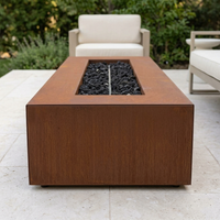 The Outdoor Plus 60" Regal Fire Pit — Corten Steel — alternate view