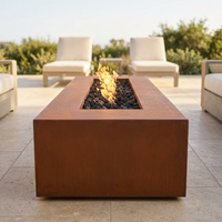 The Outdoor Plus 48" Regal Fire Pit — Corten Steel — alternate view