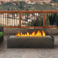 Napoleon Patioflame 48" Linear Gas Fire Pit - Hammertone Pewter Cabinet