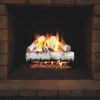 18" White Birch Vented Gas Log Set | Real Fyre