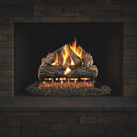 19" Charred Oak Vented Gas Log Set | Real Fyre