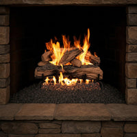 24-inch Split Oak Designer Plus Vented Gas Log Set by Real Fyre