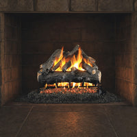 24" American Oak Vented Gas Log Set | Real Fyre