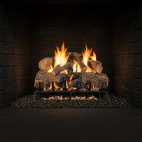 30-inch Charred Angel Oak Vented Gas Log Set by Real Fyre