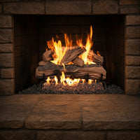 30-inch Split Oak Designer Plus Vented Gas Log Set by Real Fyre