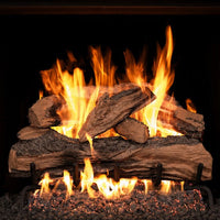 36" Split Oak Designer Plus ANSI Vented Gas Log Set | Real Fyre