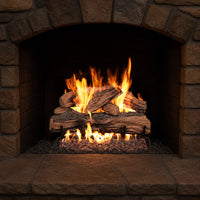 36" Split Oak Designer Plus Vented Gas Log Set | Real Fyre