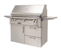 Alfresco 42 Deluxe Cart Left Closed — stainless steel manufacturer photograph