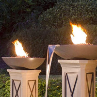 American Fyre Designs Marseille 48" Round Gas Fire Bowl — Smoke, AWEIS Electronic Ignition, Propane