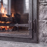 Hammered Edge - Masonry & Prefab Fireplace Glass Doors | Custom