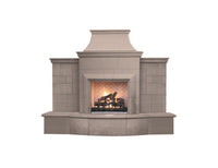 American Fyre Designs Grand Petite Cordova Outdoor Gas Fireplace - White Aspen