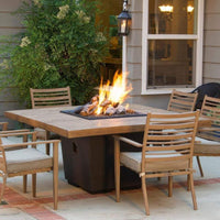 American Fyre Designs Reclaimed Wood Cosmopolitan 36" Square Fire Table