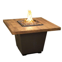 American Fyre Designs Reclaimed Wood Cosmopolitan 36" Square Fire Table