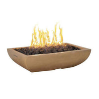 American Fyre Designs Bordeaux 50" Rectangle Gas Fire Bowl