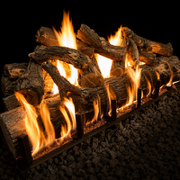60" Arizona Weathered Oak Vented Gas Log Set | Grand Canyon