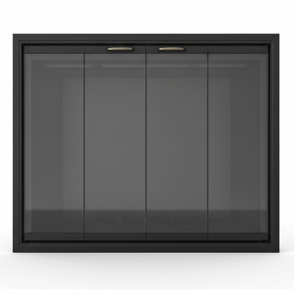 Stiletto Cutback Ultra Thin Fireplace Glass Doors | Modern & Elegant Design