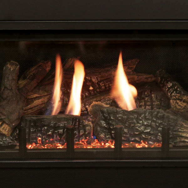 Empire Innsbrook 20 inch direct vent gas fireplace insert with log set and blower