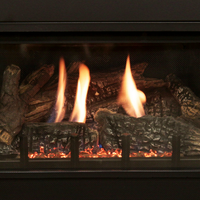 Empire Innsbrook 20 inch direct vent gas fireplace insert with log set and blower