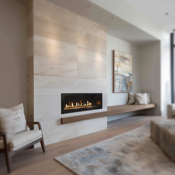 Empire Boulevard 36" Direct Vent Linear Gas Fireplace with remote and black liner