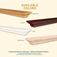 Kenton Wood Mantel Shelf Kit Luna