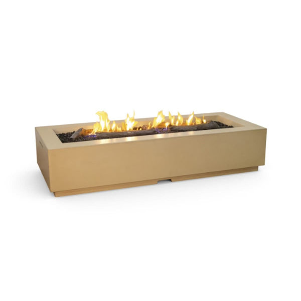 Louvre Long 72" Rectangle Concrete Fire Pit Table | AFD