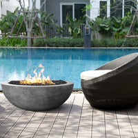 Moderno IV Round Concrete Fire Pit Table | Prism Hardscapes — view 4