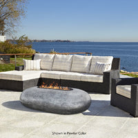 Pebble 56" Oval Concrete Fire Pit Table | Prism Hardscapes — view 2