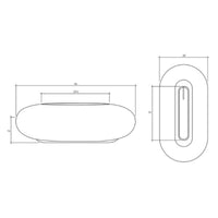 Pebble 56" Oval Concrete Fire Pit Table | Prism Hardscapes — view 7