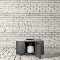 Porto 68 68" Round Concrete Fire Pit Table | Prism Hardscapes — view 2