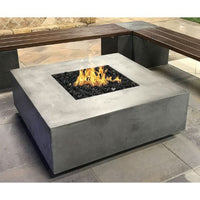 Tavola 42 42" Square Concrete Fire Pit Table | Prism Hardscapes — view 3