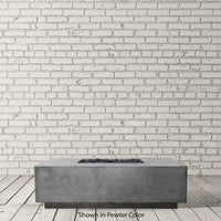 Tavola VII Rectangle Concrete Fire Pit Table | Prism Hardscapes — view 2