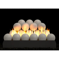 24" Peterson Gray Stone Fireball Ventless Gas Logs | Real Fyre