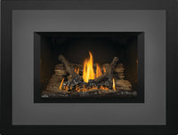 Napoleon Oakville 3 gas fireplace insert product shot with gunmetal large faceplate