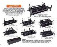 Grand Canyon 60-inch Jumbo See-Through Double-Sided Natural Gas Vented Burner System with stainless steel chassis