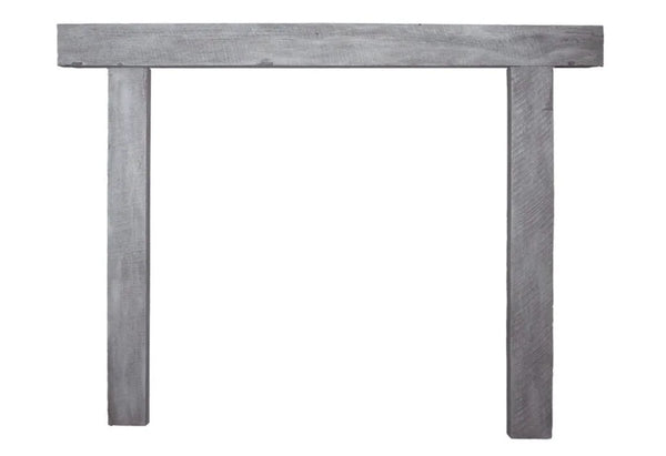 Hitching Post Non-Combustible Fireplace Surround Weathered Grey Finish
