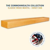 Classic Wood Mantel Shelf Kit Honey Oak