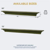 Federal Non-Combustible Mantel Shelf Luna Finish