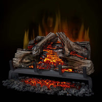 Napoleon Woodland 24 Electric Log Set with realistic hand-painted logs and glowing ember bed