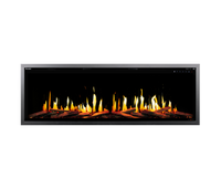 Modern Flames Orion V2 Slim 100" HelioVision Single-Sided Electric Fireplace - Model OR100-SLIM-V2