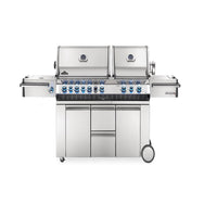 Napoleon Prestige PRO 825 RSBI Stainless Steel Gas Grill with Infrared Rear & Sear Burners, Power Side Burner & Rotisserie