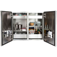 Summerset Madera 40" Vertical Dry Storage Pantry - Stainless Steel & Ipe Wood
