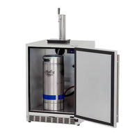 Summerset 24" Deluxe Outdoor-Rated Single Tap Kegerator (6.6 Cu. Ft.)